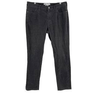 Boden Mens Slim Fit Corduroy Pants W36 L32 Gray 5 Pocket Stretch Cotton Cord
